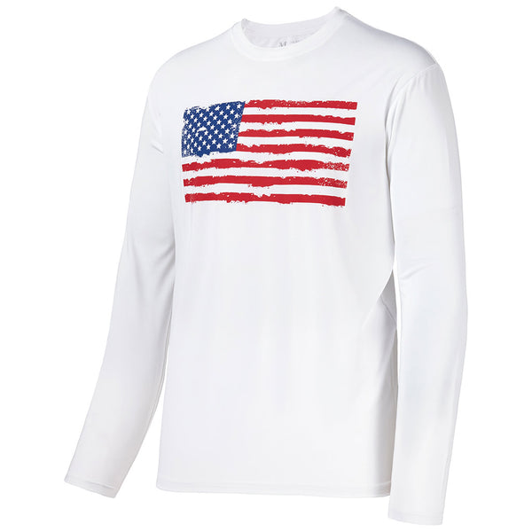 American flag fishing bass, fishing shirt