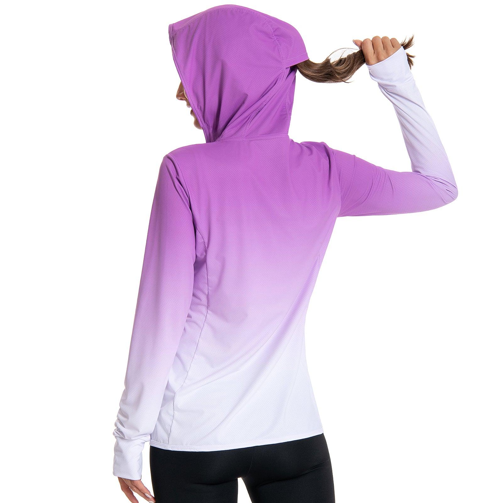 Lightbare Women's UPF 50+ Sun Protection Full Zip Hoodie Jacket - Bassdash