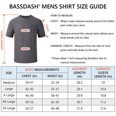 Men's UPF 50+ Short Sleeve T-Shirts FS27M - Bassdash