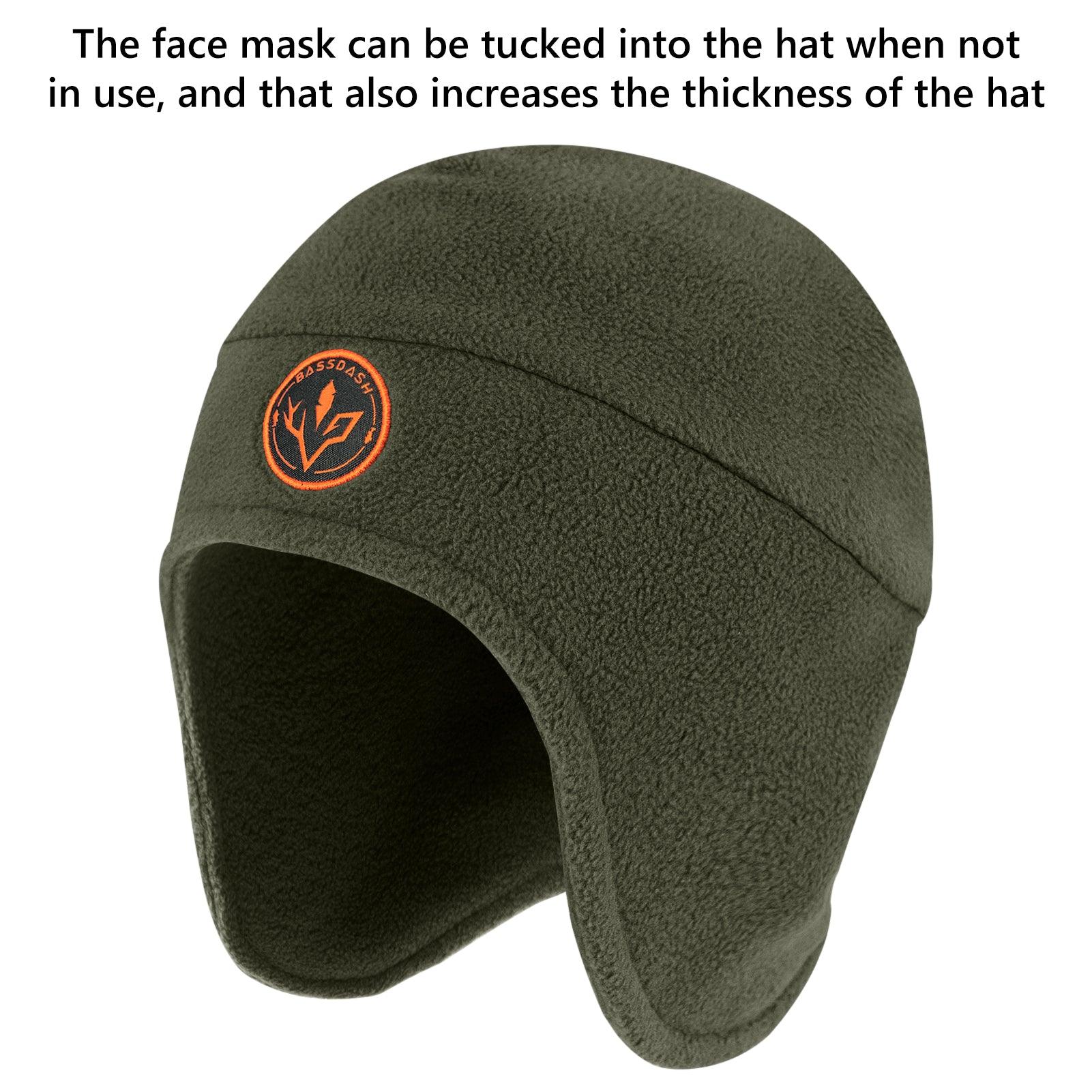 2-in-1 Warm Fleece Hat - Bassdash