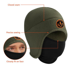 2-in-1 Warm Fleece Hat - Bassdash