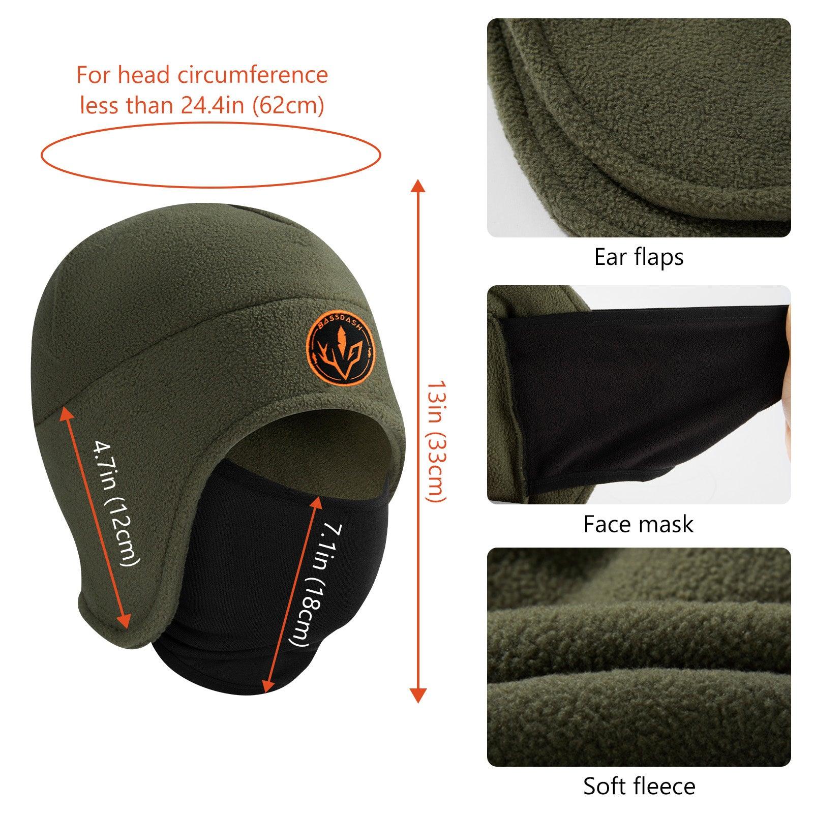 2-in-1 Warm Fleece Hat - Bassdash