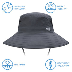 Unisex UPF 50+ Sun Hat with Face Cover & Neck Flap FH09 - Bassdash