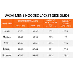 UVSAI Men Puffer Hooded Jacket Insulated Warm Winter Coats