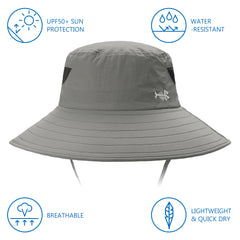 Unisex UPF 50+ Sun Hat with Face Cover & Neck Flap FH09 - Bassdash