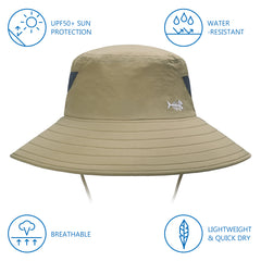 Unisex UPF 50+ Sun Hat with Face Cover & Neck Flap FH09 - Bassdash