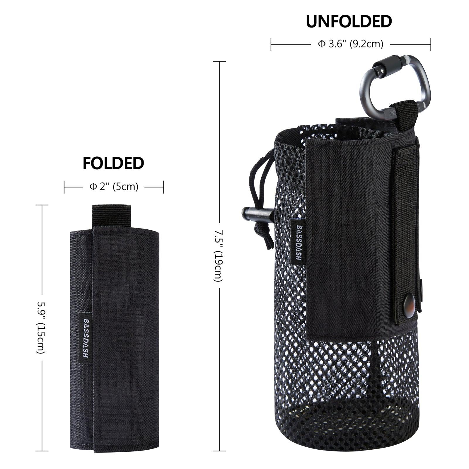 Water Bottle Pouch with Carabiner - Bassdash