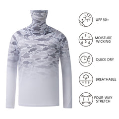 Youth UPF 50+ Hooded Sun Shirt with Mask