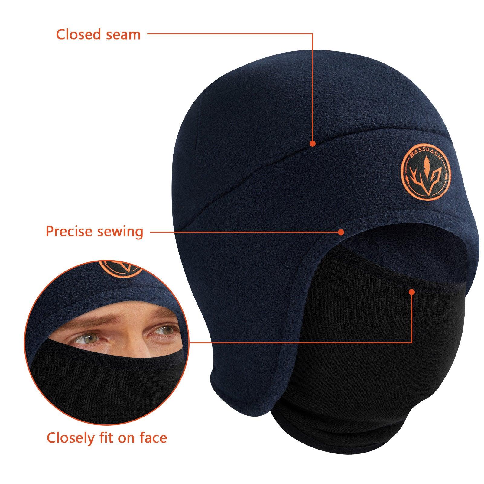 2-in-1 Warm Fleece Hat - Bassdash