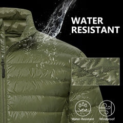 UVSAI Men Down Jacket Insulated Warm Winter Coat with Pockets