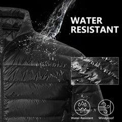 UVSAI Men Down Jacket Insulated Warm Winter Coat with Pockets