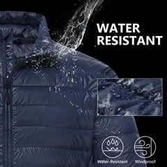 UVSAI Men Down Jacket Insulated Warm Winter Coat with Pockets