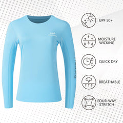 Women's UPF 50+ Long Sleeve Shirts FS03W - Bassdash