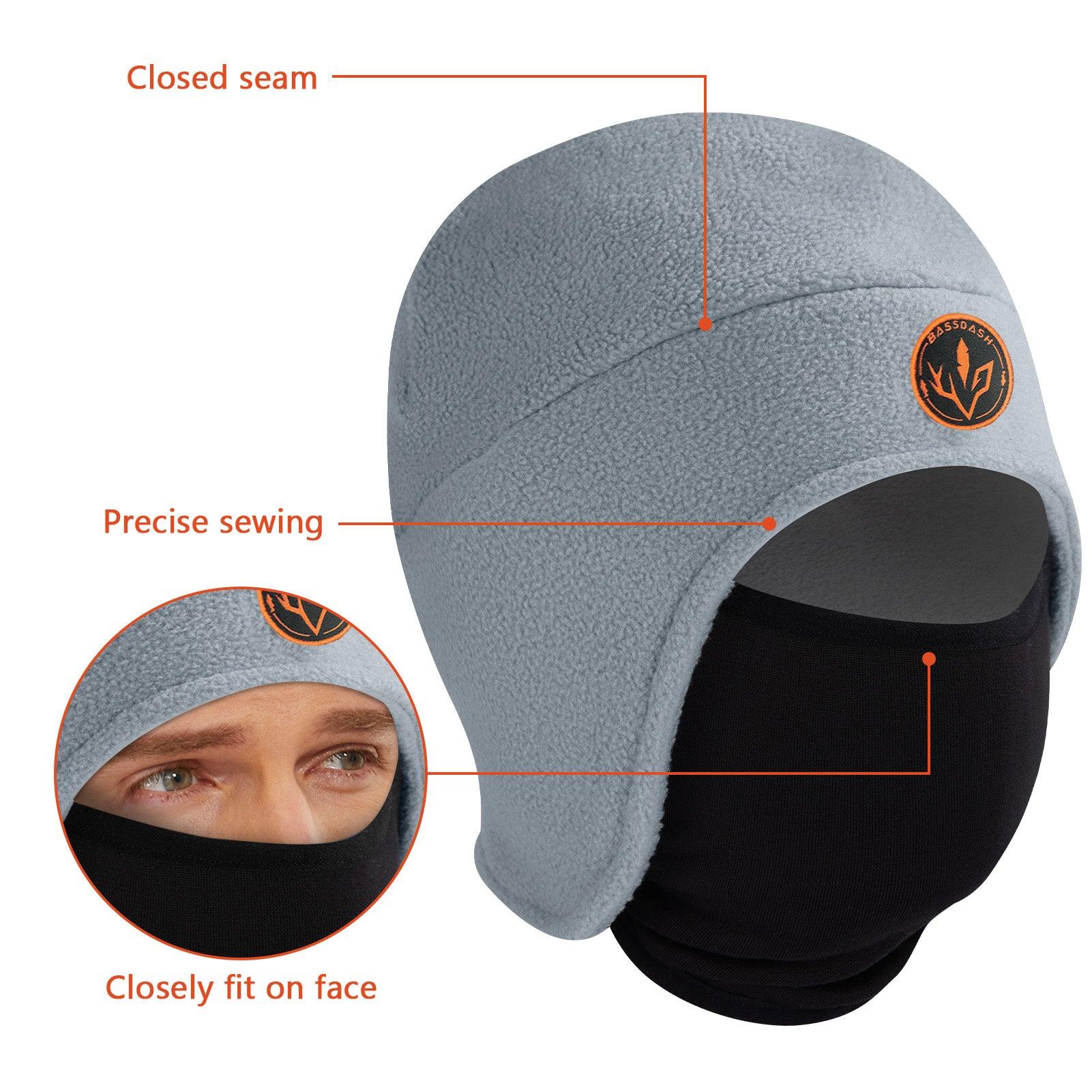 2-in-1 Warm Fleece Hat - Bassdash