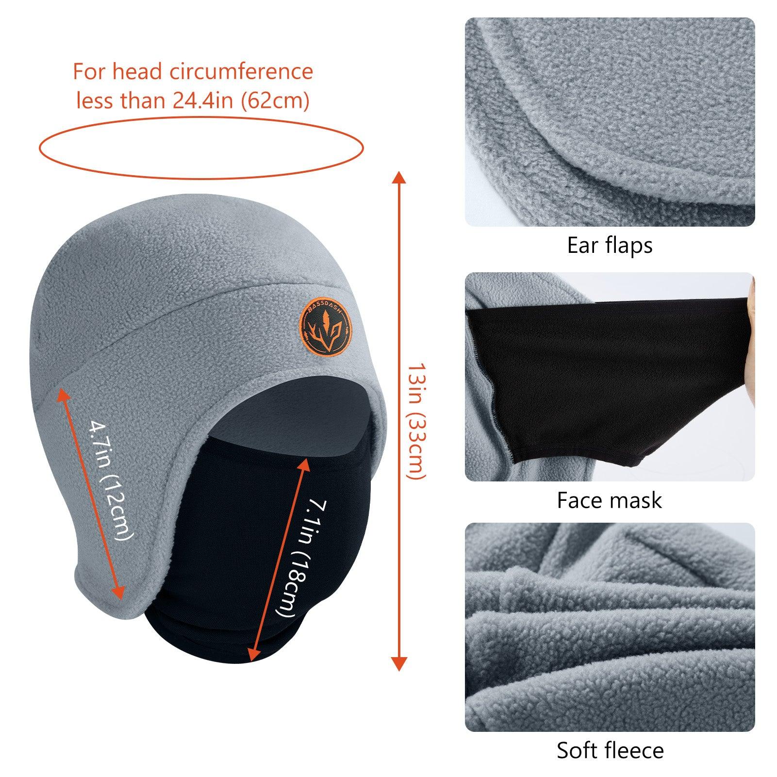 2-in-1 Warm Fleece Hat - Bassdash