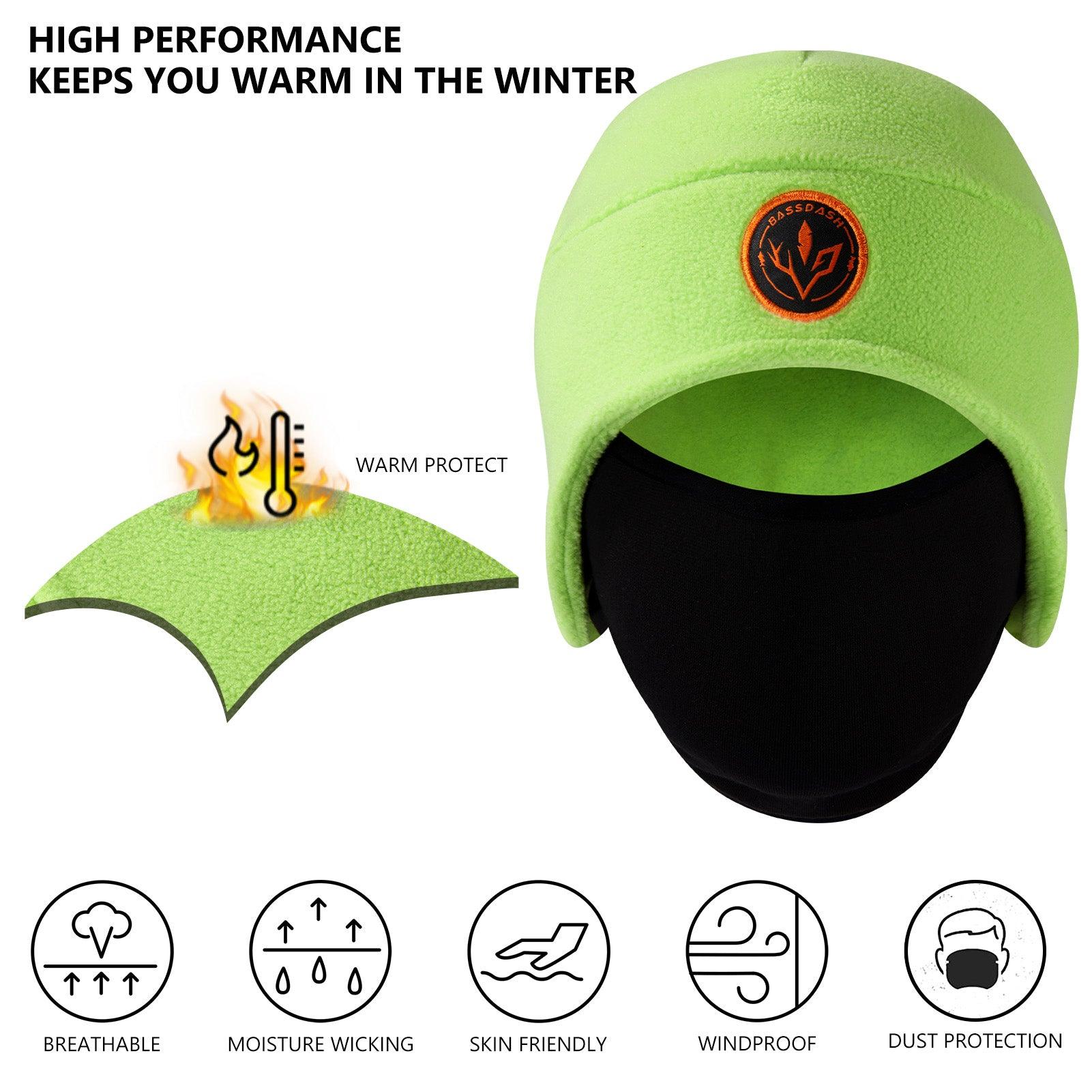 2-in-1 Warm Fleece Hat - Bassdash