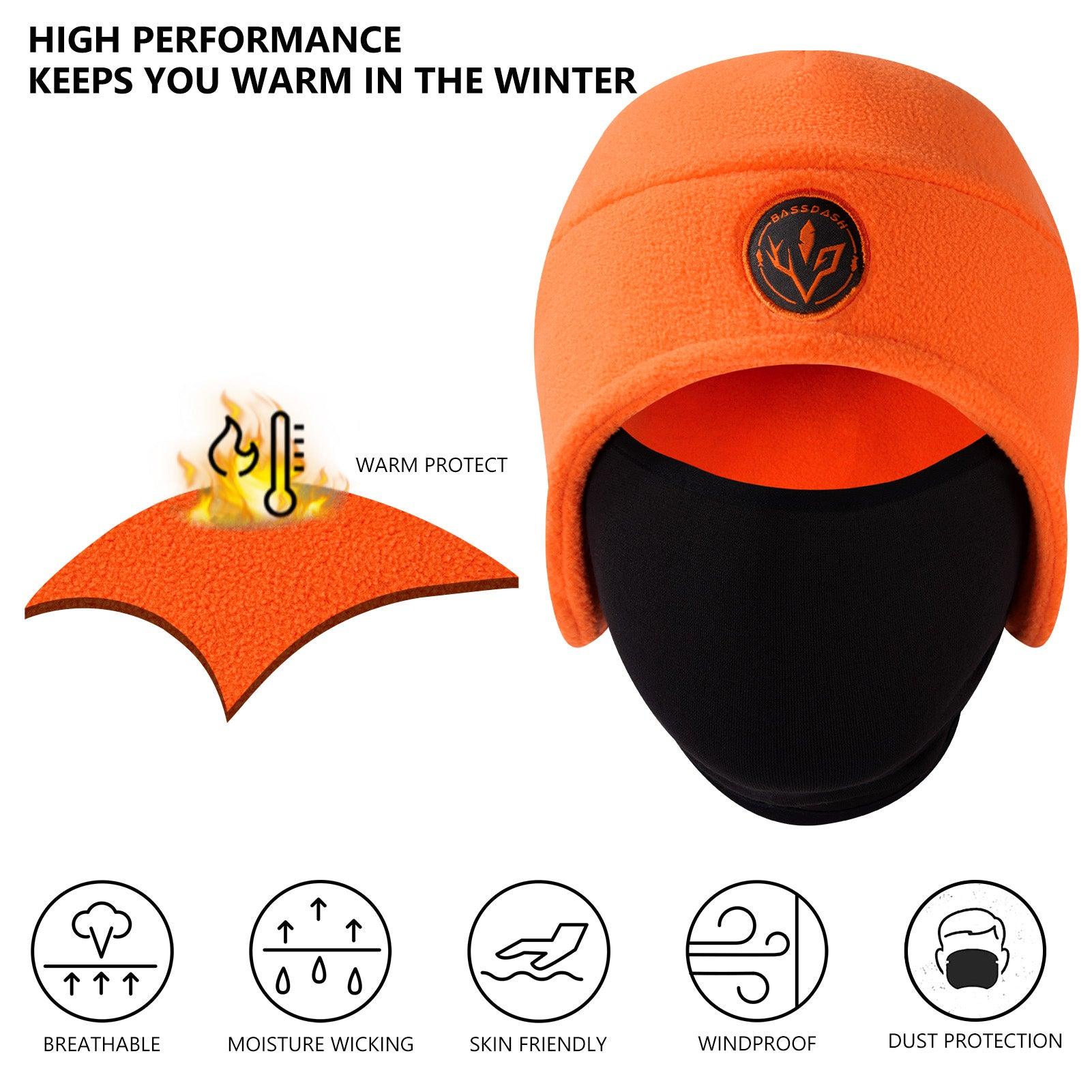 2-in-1 Warm Fleece Hat - Bassdash