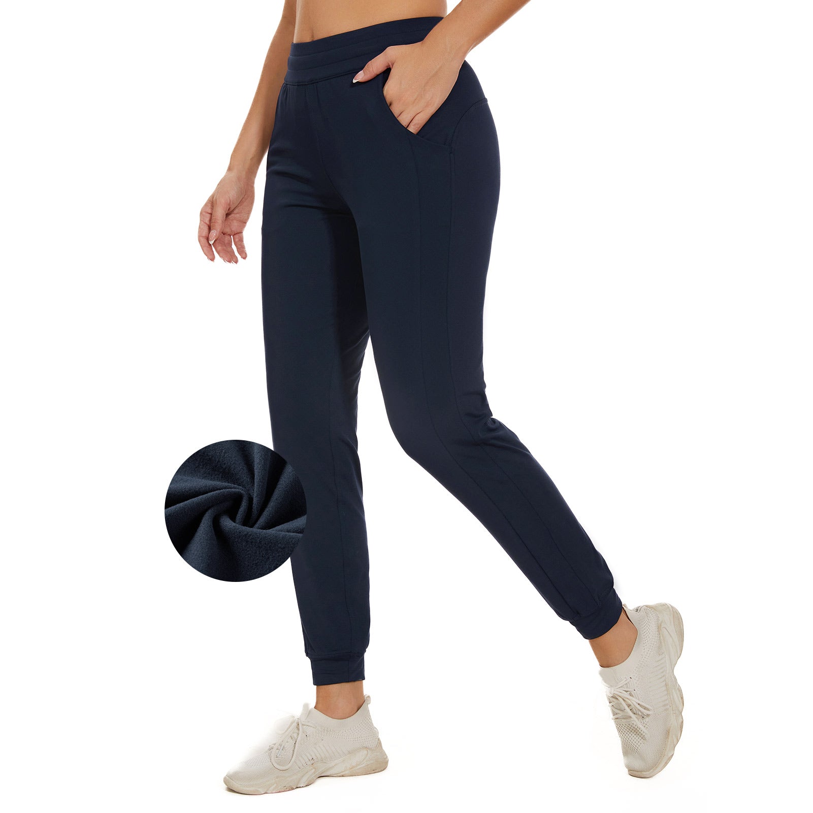 Fleece Lined Leggings with Pockets Womens