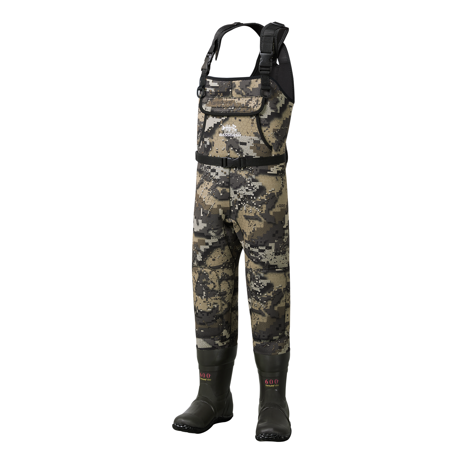 8 Fans Kids Chest Waders with Boots,Neoprene Waterproof Youth