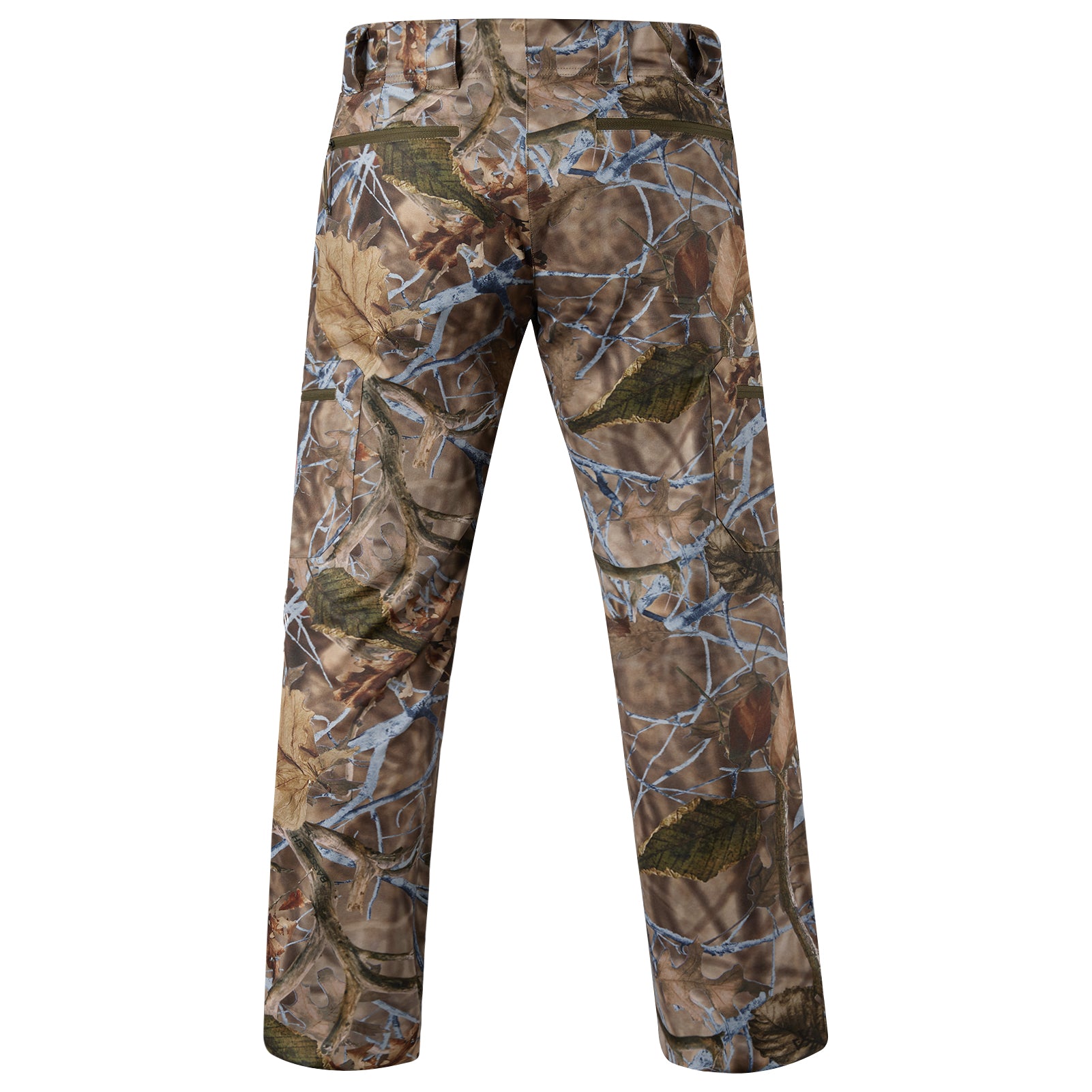 Realtree Camo Hunting Men's 6 Pocket Pants | Edge Camo | Size L, Size: Large, Green