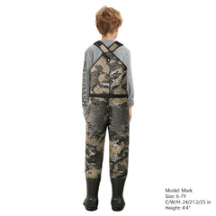 Kid’s Neoprene Waders with 600g Insulated Rubber Boots - Bassdash