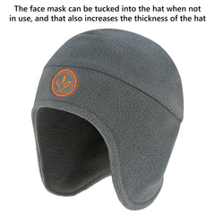 2-in-1 Warm Fleece Hat - Bassdash