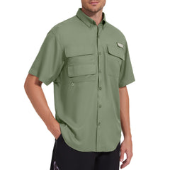 Men's UPF 50+ Short Sleeve Button Down