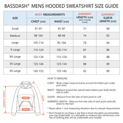 Men’s Fleece Hoodie with Neck Gaiter FS18M - Bassdash