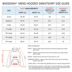 Men’s Fleece Hoodie with Neck Gaiter FS18M - Bassdash