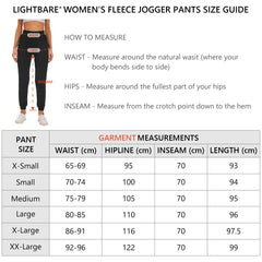 Women's Fleece Lined Jogger Pants LB12W - Bassdash