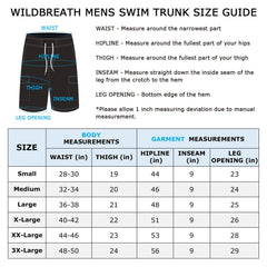 WILDBREATH Men's Quick Dry UPF 50+ Lightweight Swim Trunk - Bassdash