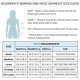 WILDBREATH Women's Tummy Control Ruffled Strap One Piece Swimsuit