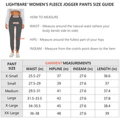 Women's Fleece Lined Jogger Pants LB12W - Bassdash