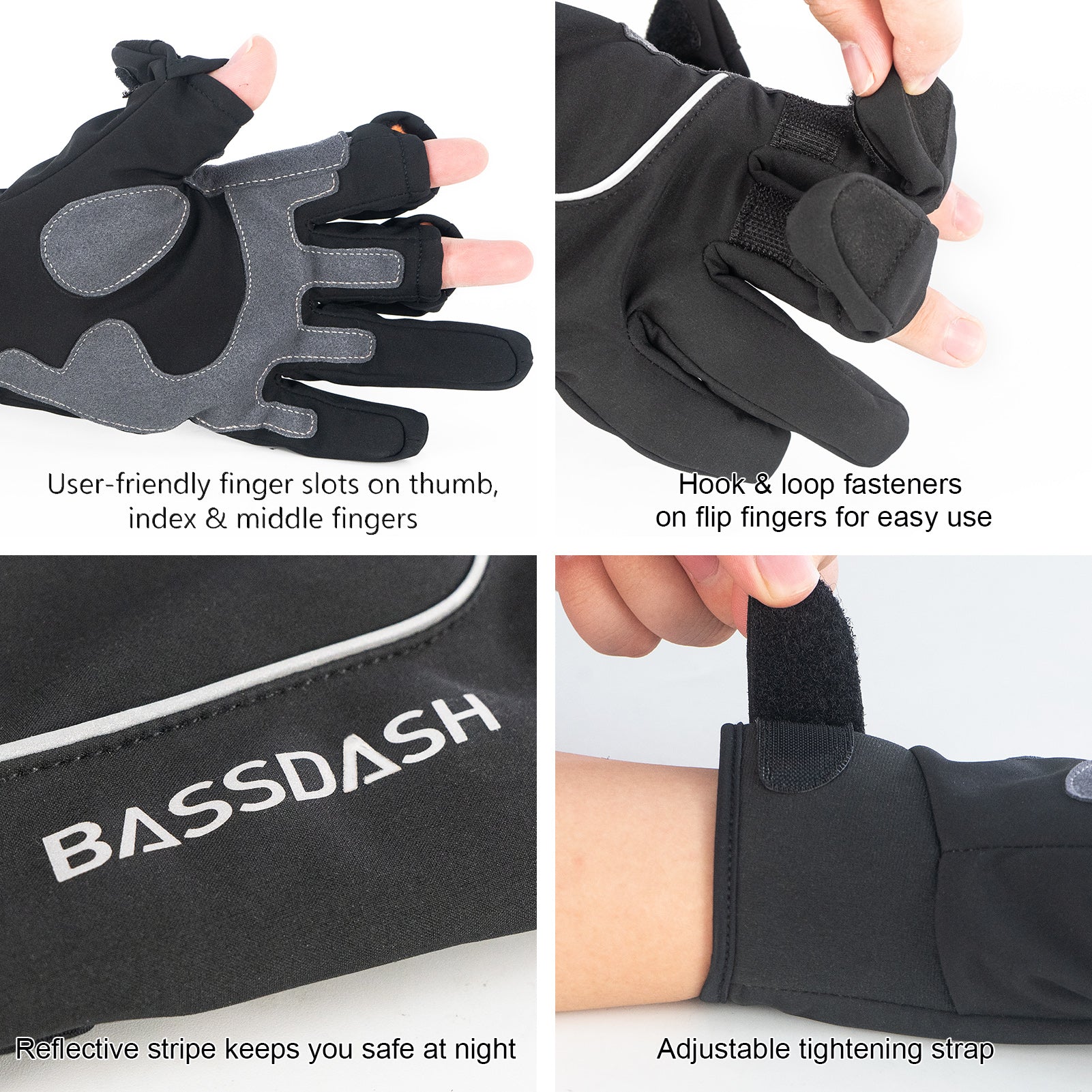 BASSDASH Astro Fishing Gloves Men's Women's Fingerless Gloves for Game  Fishing Kayaking Paddling Sailing MTB, Fishing Gloves -  Canada