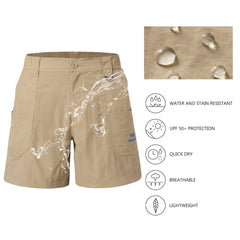 Men's 8in Quick Dry Water Resistant UPF 50+ Shorts - Bassdash