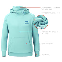 Youth Fishing Fleece Hoodie with Mask FS18Y - Bassdash