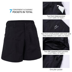 Men's 8in Quick Dry Water Resistant UPF 50+ Shorts - Bassdash