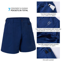 Men's 8in Quick Dry Water Resistant UPF 50+ Shorts - Bassdash