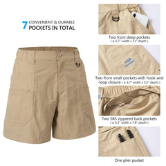 Men's 8in Quick Dry Water Resistant UPF 50+ Shorts - Bassdash