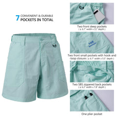 Men's 8in Quick Dry Water Resistant UPF 50+ Shorts - Bassdash