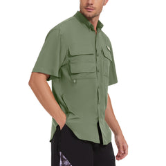 Men's UPF 50+ Short Sleeve Button Down