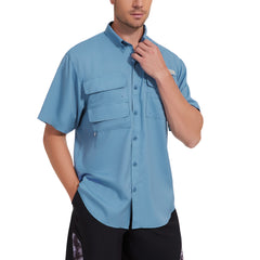 Men's UPF 50+ Short Sleeve Button Down