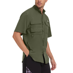 Men's UPF 50+ Short Sleeve Button Down