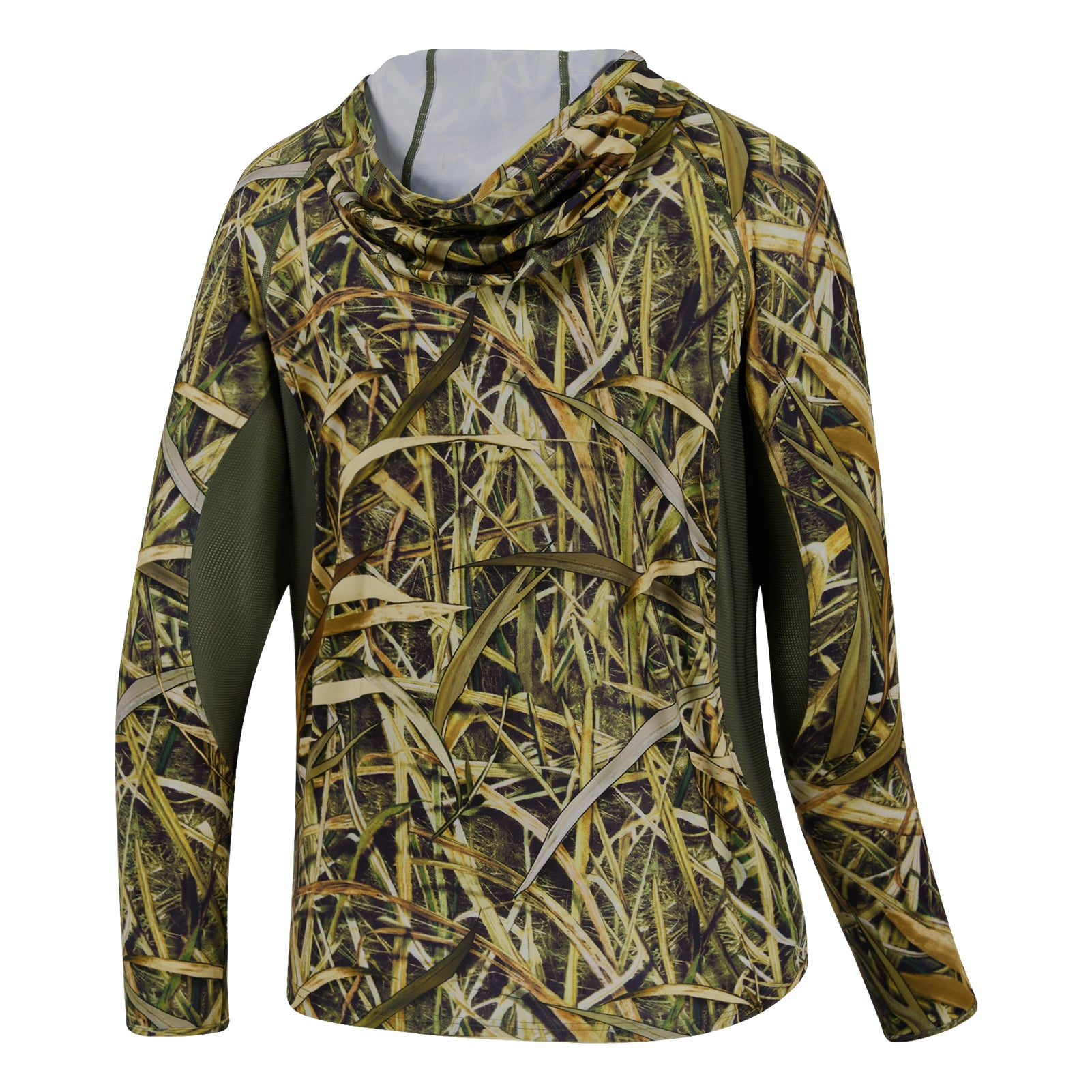 Bassdash Men's Long Sleeve Shirt Hunting Camo Performance For Fishing  Camouflaging Sweatershirt Mossy Wood Reeds Forest SD1