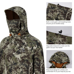 Men’s Fleece Hoodie with Neck Gaiter FS18M - Bassdash