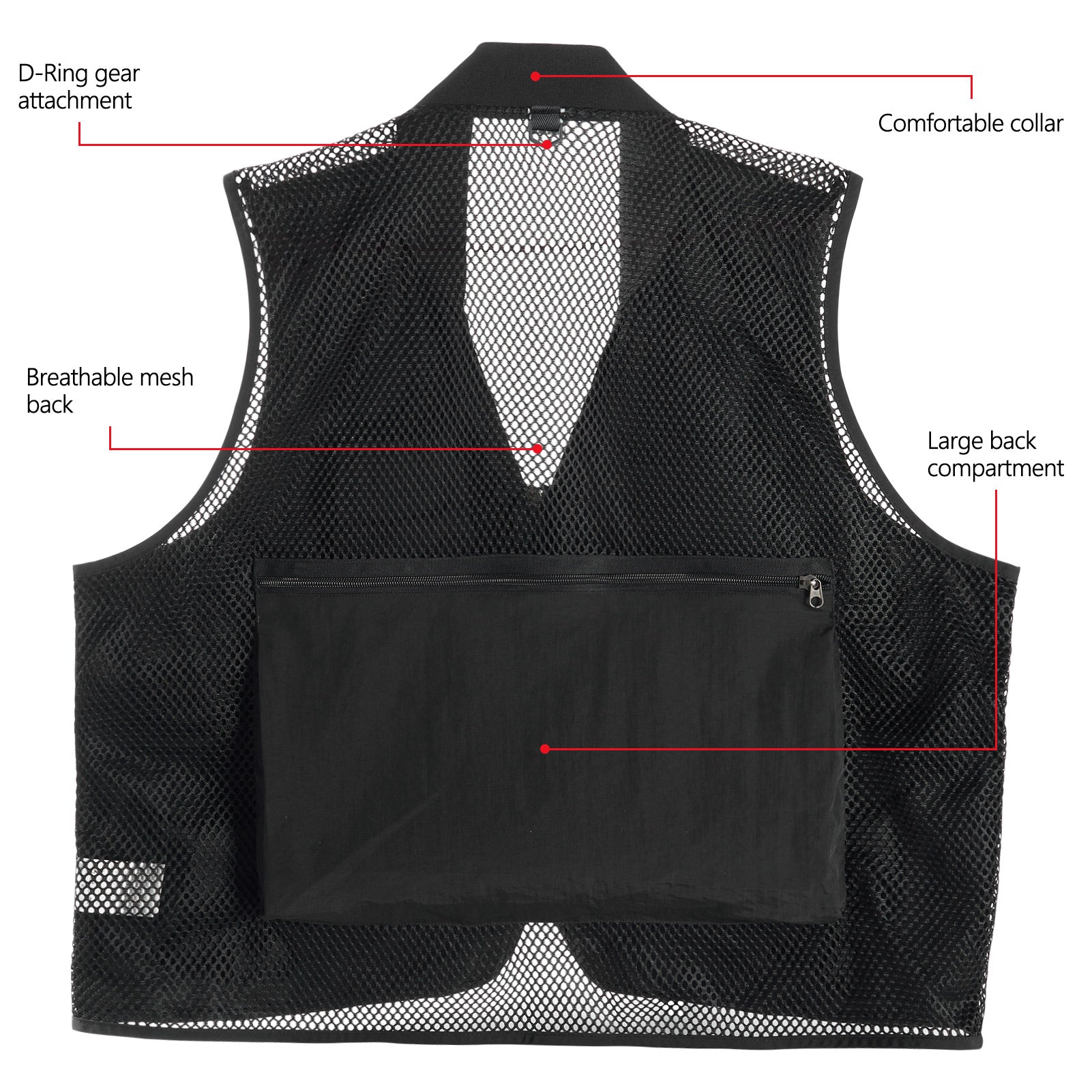 Fishing Protective Vest, Large Storage Capacity Fishing Vest Breathability  For Outdoor Activities For Fishing Green,Gray 