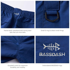 Men's 8in Quick Dry Water Resistant UPF 50+ Shorts - Bassdash