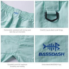 Men's 8in Quick Dry Water Resistant UPF 50+ Shorts - Bassdash