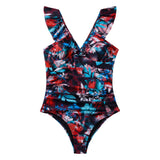 WILDBREATH Women's Tummy Control Ruffled Strap One Piece Swimsuit