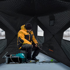 Pop Up Ice Fishing Shelter 2-3, 3-4 Person - Bassdash